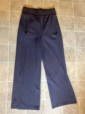 adidas Women’s Wide-Leg Track Pants in Dark Navy